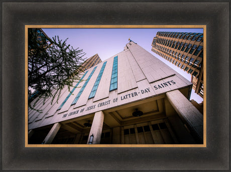 Manhattan Temple - From Below by Scott Jarvie