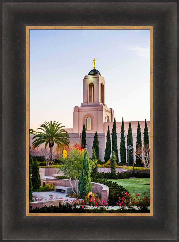 Newport Beach Temple - Vertical Vegitation by Scott Jarvie