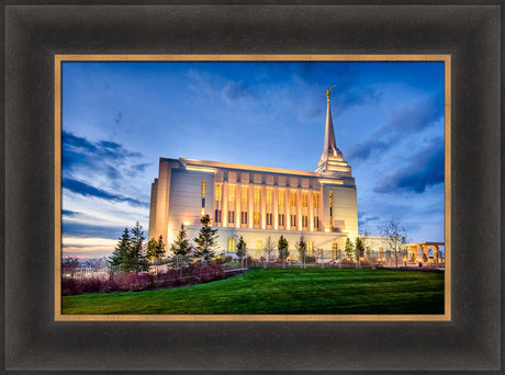 Rexburg Temple - Twilight from the Side by Scott Jarvie