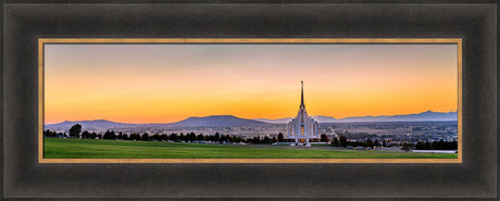 Rexburg Temple - Sunset Panorama by Scott Jarvie