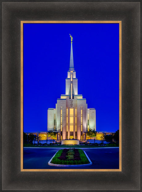 Oquirrh Mountain Temple - From the Front by Scott Jarvie