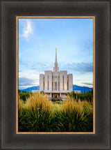 Oquirrh Mountain Temple - Through the Grass by Scott Jarvie