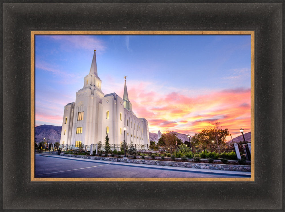 Brigham City Temple - Cloudy Sunrise by Scott Jarvie