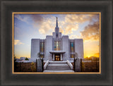 Calgary Temple - Gold Sunbursts by Scott Jarvie