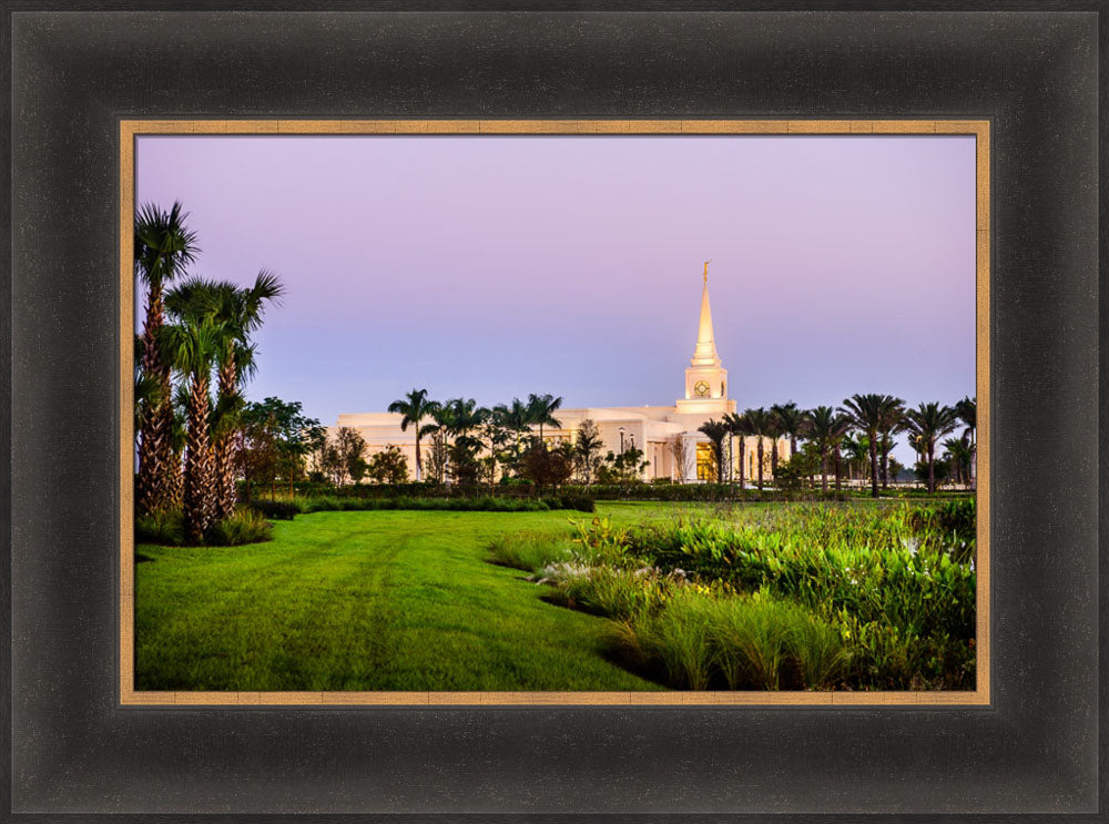 Fort Lauderdale Temple - Palm Trees by Scott Jarvie