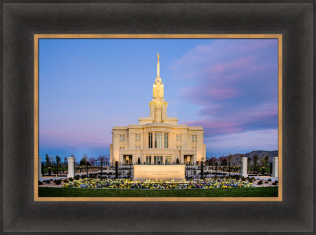 Payson Temple - Sunrise Front by Scott Jarvie