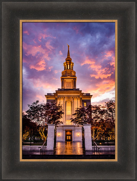 Philadephia Temple - Sunset Gates by Scott Jarvie