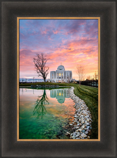 Meridian Temple - Sunset Reflection by Scott Jarvie