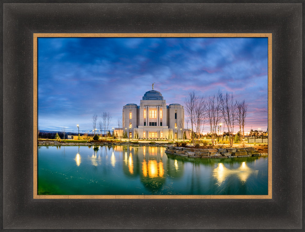 Meridian Temple - Blue Reflection by Scott Jarvie