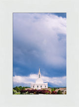 Orem Temple - Windows of Heaven - framed giclee canvas