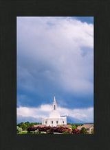 Orem Temple - Windows of Heaven - framed giclee canvas