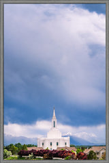 Orem Temple - Windows of Heaven - framed giclee canvas