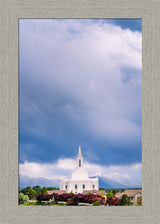 Orem Temple - Windows of Heaven - framed giclee canvas