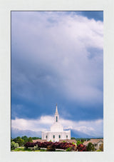 Orem Temple - Windows of Heaven - framed giclee canvas