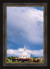 Orem Temple - Windows of Heaven - framed giclee canvas