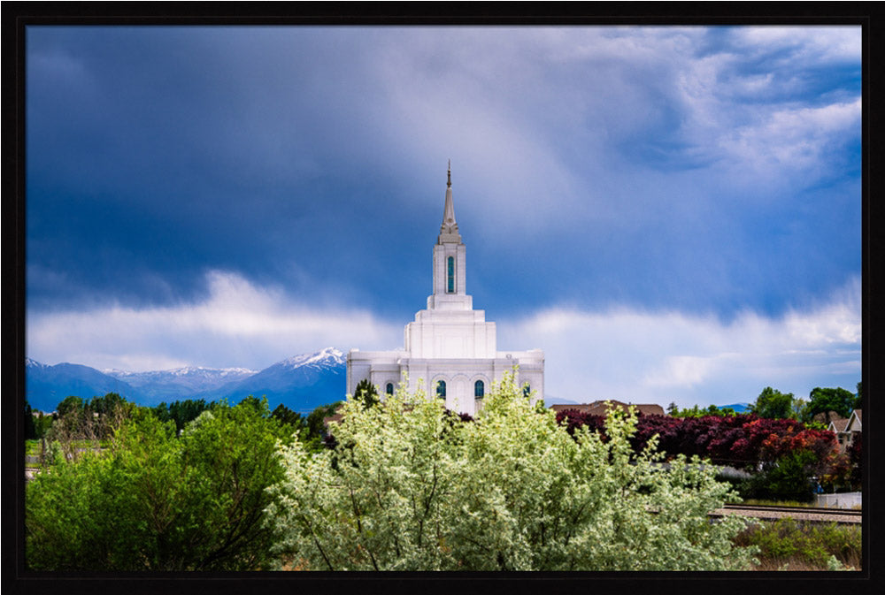 Orem Utah Temple  - Sanctuary - framed giclee canvas