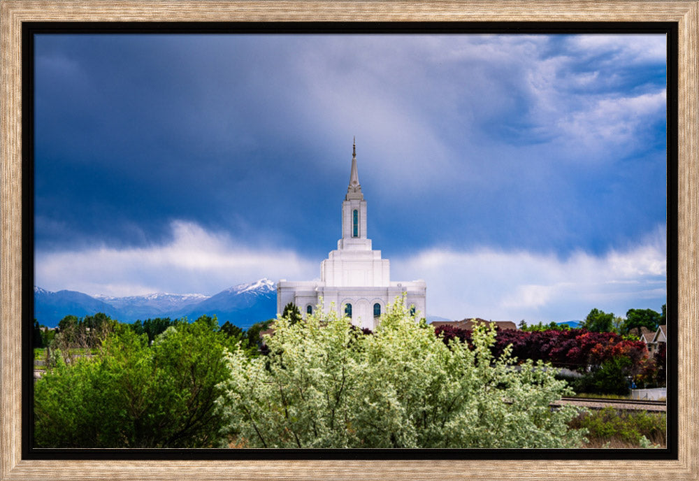 Orem Utah Temple  - Sanctuary - framed giclee canvas