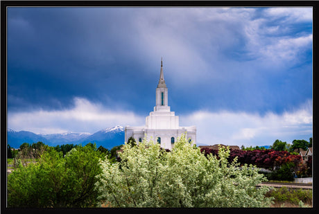 Orem Utah Temple  - Sanctuary - framed giclee canvas