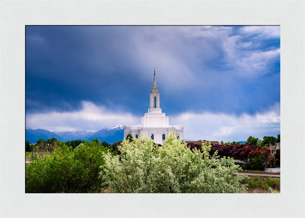 Orem Utah Temple  - Sanctuary - framed giclee canvas