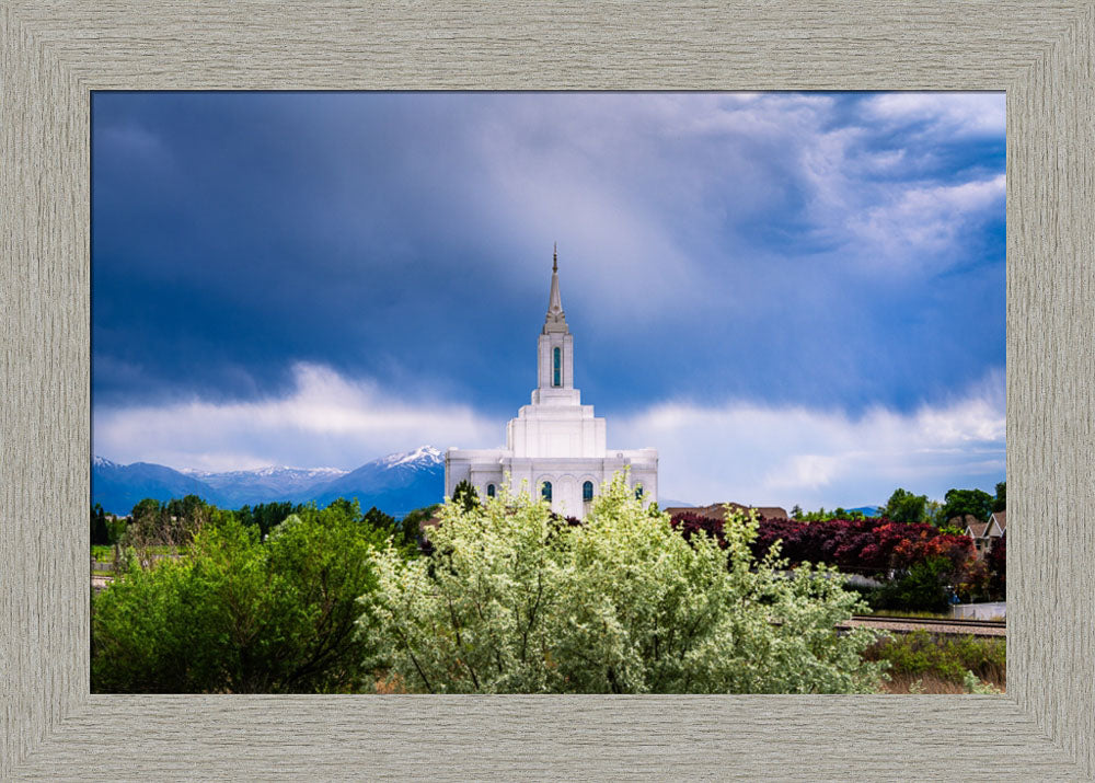 Orem Utah Temple  - Sanctuary - framed giclee canvas