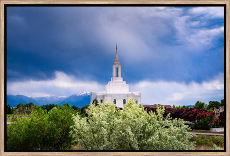 Orem Utah Temple  - Sanctuary - framed giclee canvas