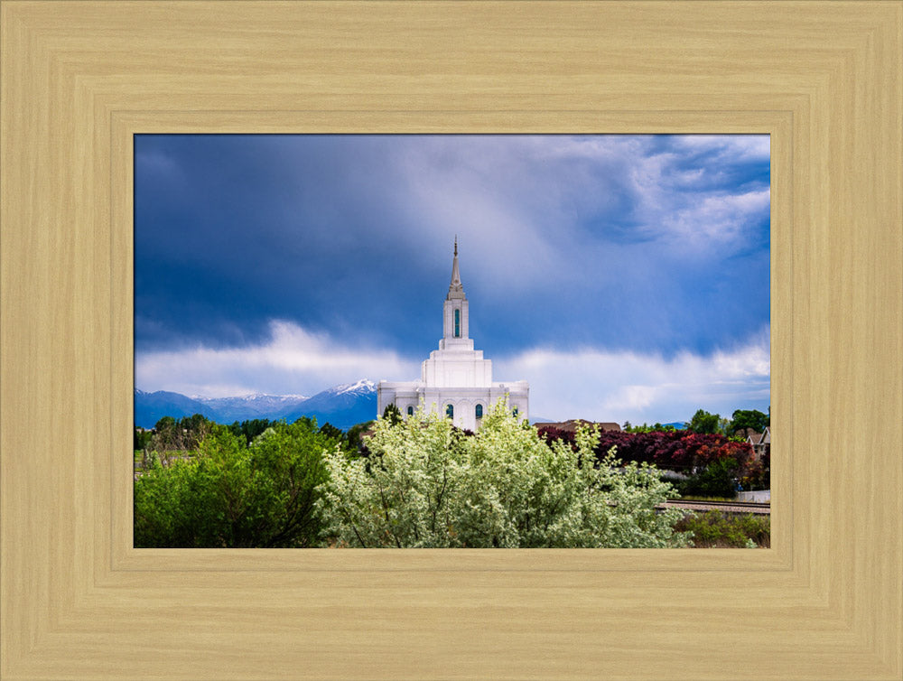 Orem Utah Temple  - Sanctuary - framed giclee canvas