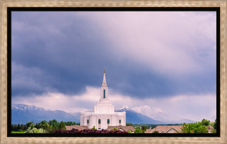 Orem Temple - Blessings - framed giclee canvas