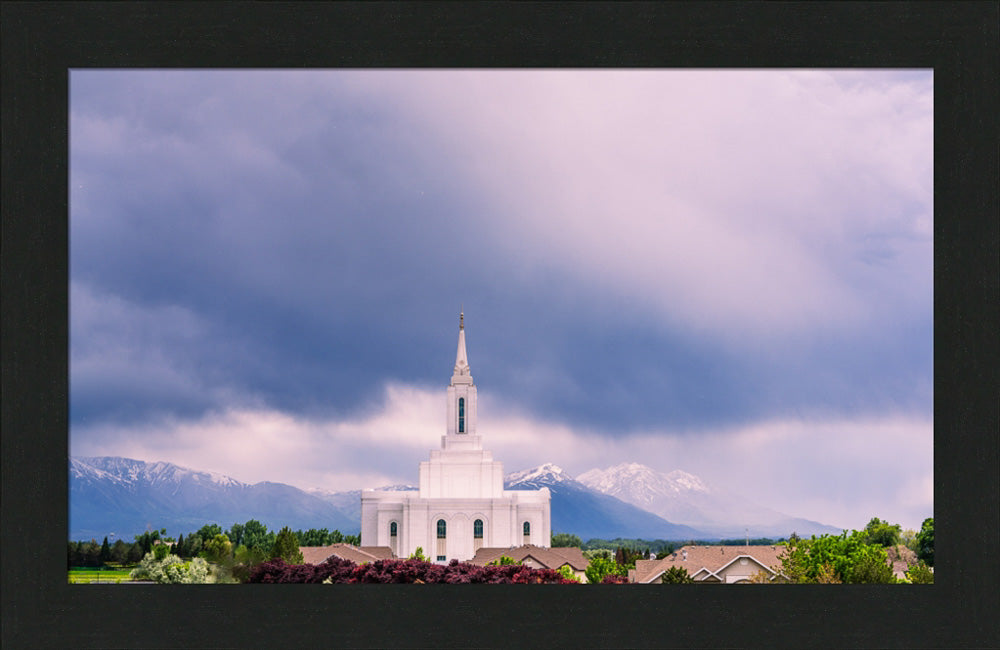 Orem Temple - Blessings - framed giclee canvas