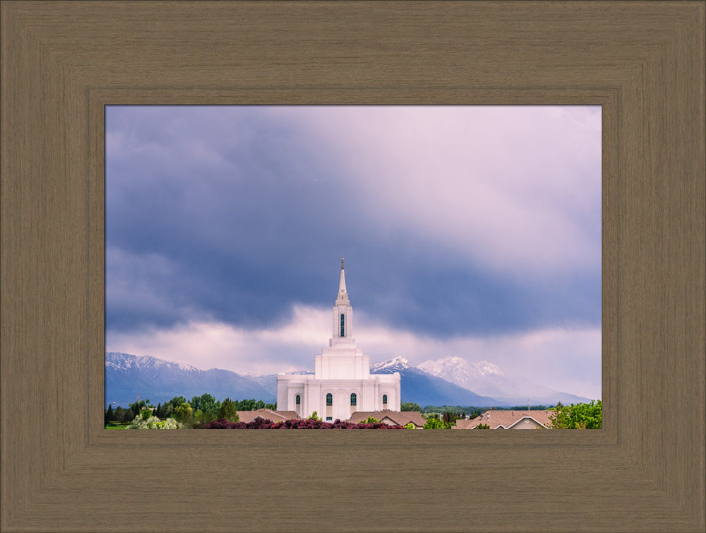 Orem Temple - Blessings - framed giclee canvas