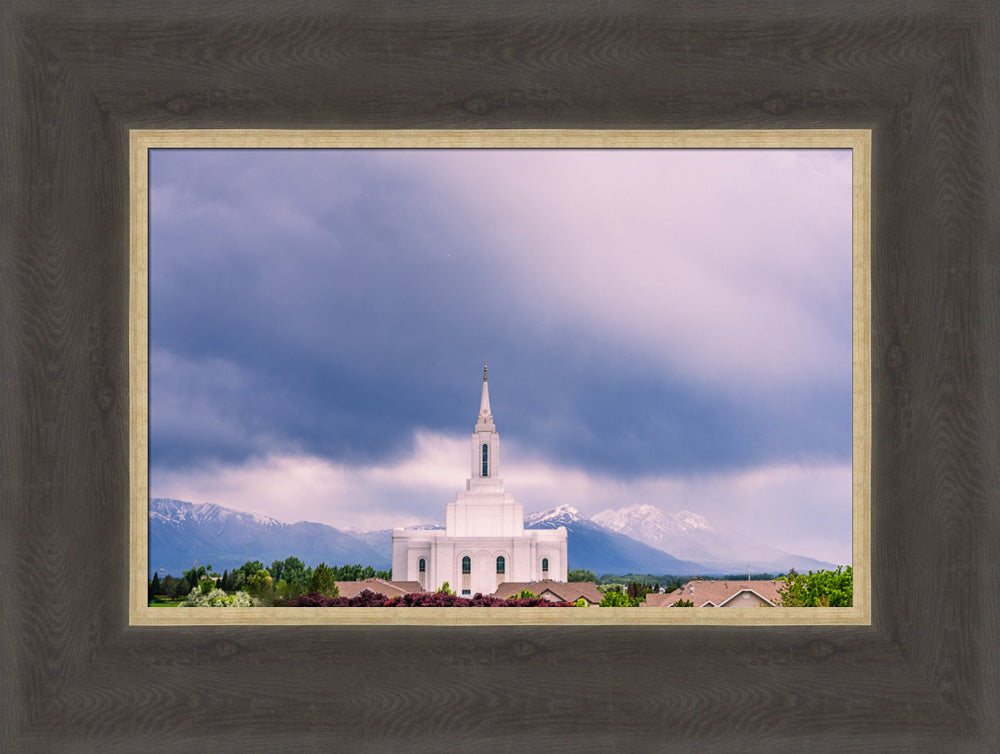 Orem Temple - Blessings - framed giclee canvas