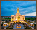 Red Cliffs Utah Temple - Evening Glow - framed giclee canvas