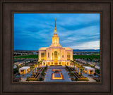 Red Cliffs Utah Temple - Evening Glow - framed giclee canvas