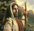 An artistic representation of Jesus Christ with the phrase "I am the way" prominently displayed, symbolizing guidance and faith.