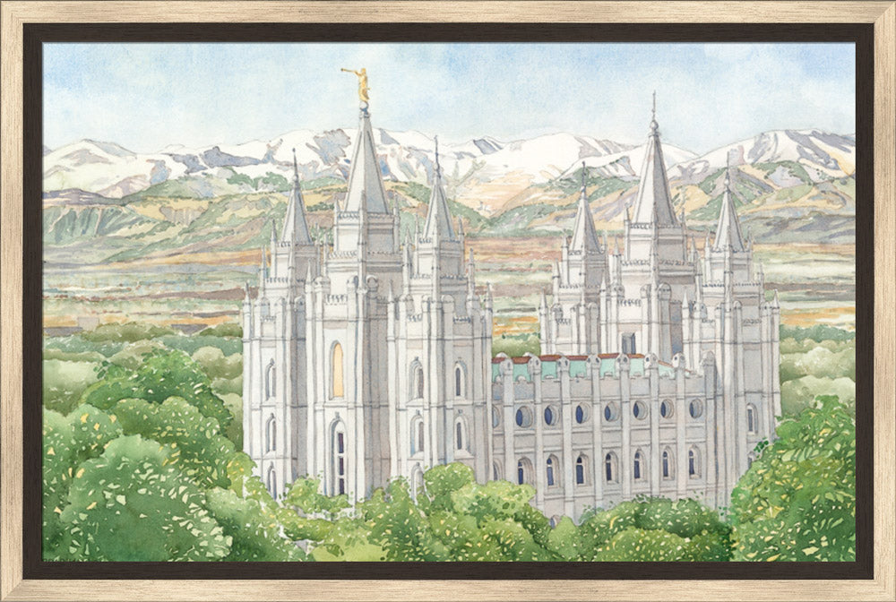 Salt Lake City Temple by Anne Bradham