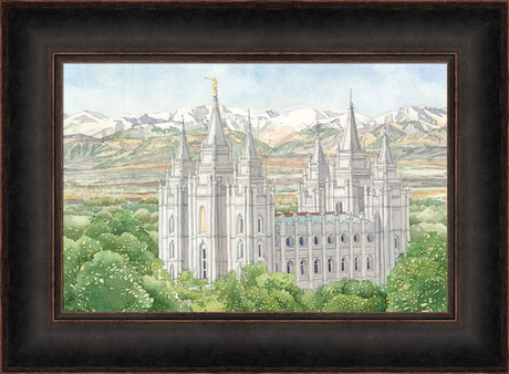 Salt Lake City Temple by Anne Bradham