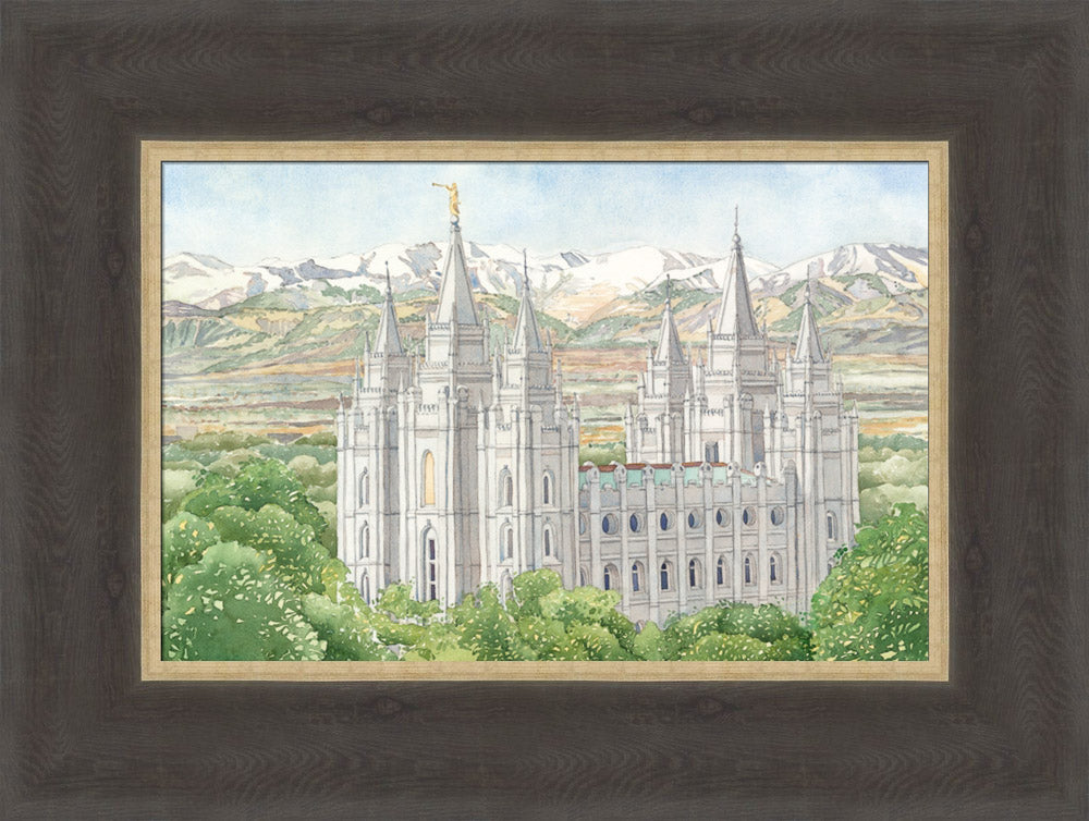 Salt Lake City Temple by Anne Bradham