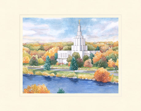 Idaho Falls Temple by Anne Bradham