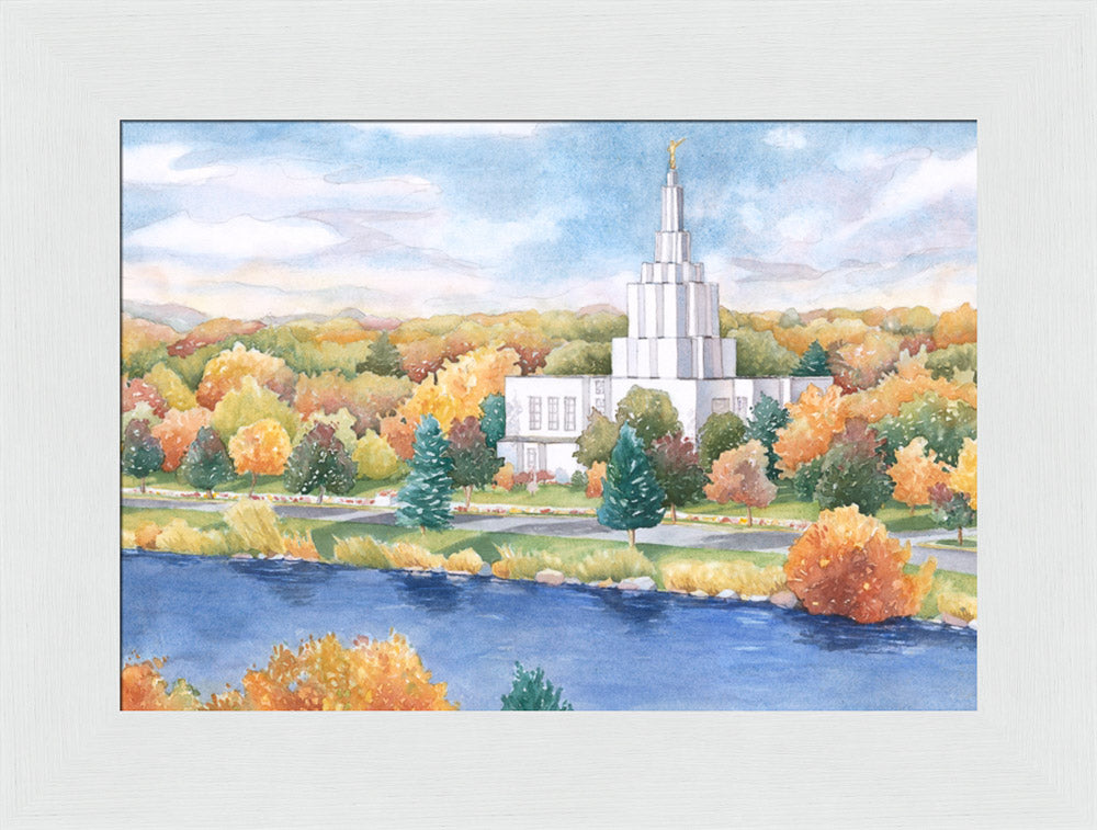 Idaho Falls Temple by Anne Bradham