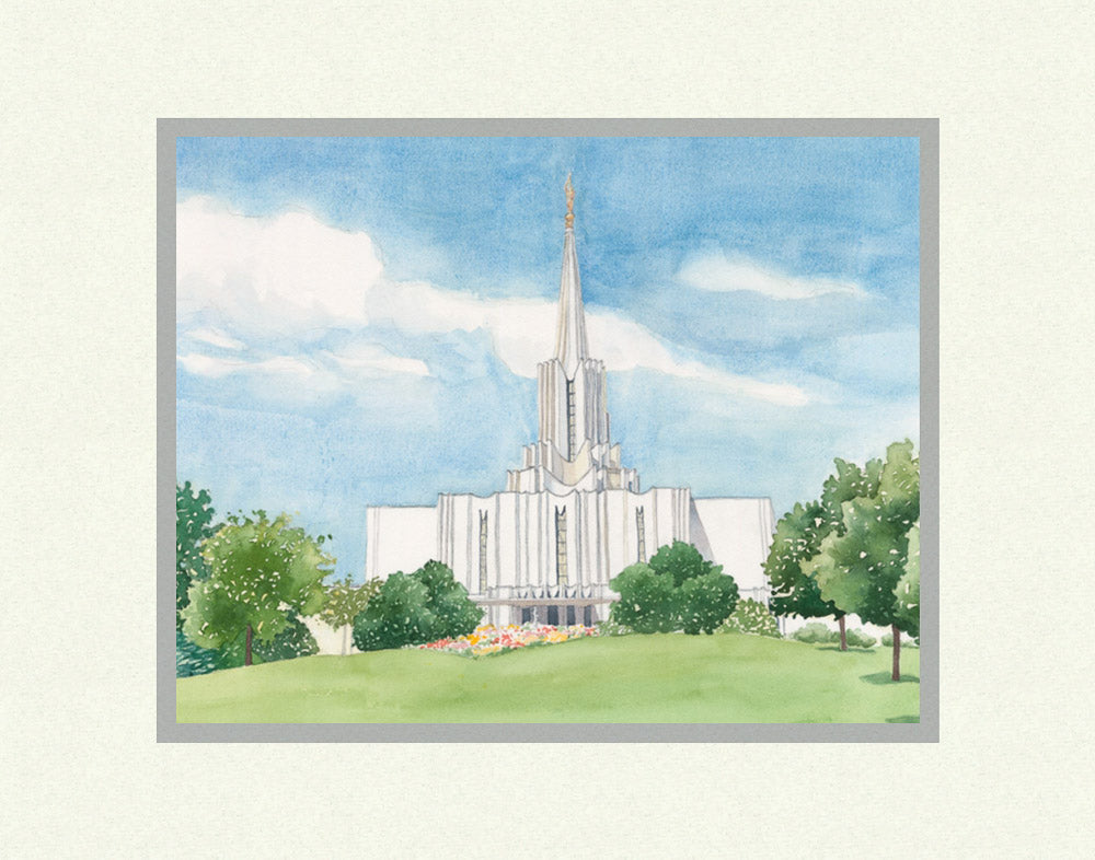 Jordan River Temple by Anne Bradham