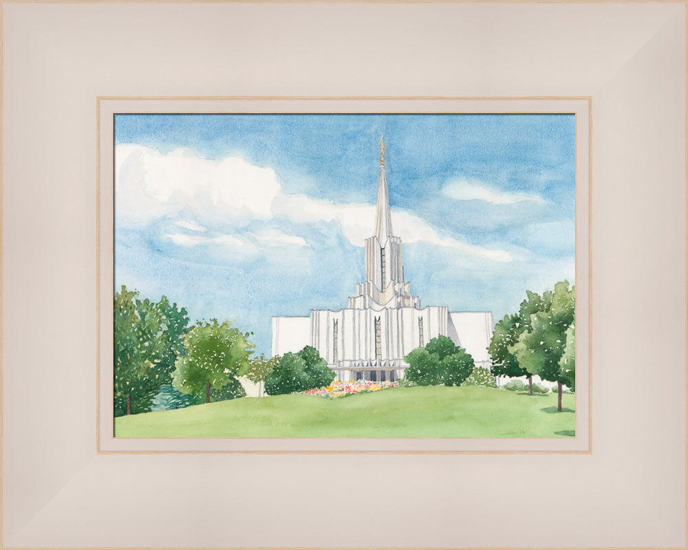 Jordan River Temple by Anne Bradham