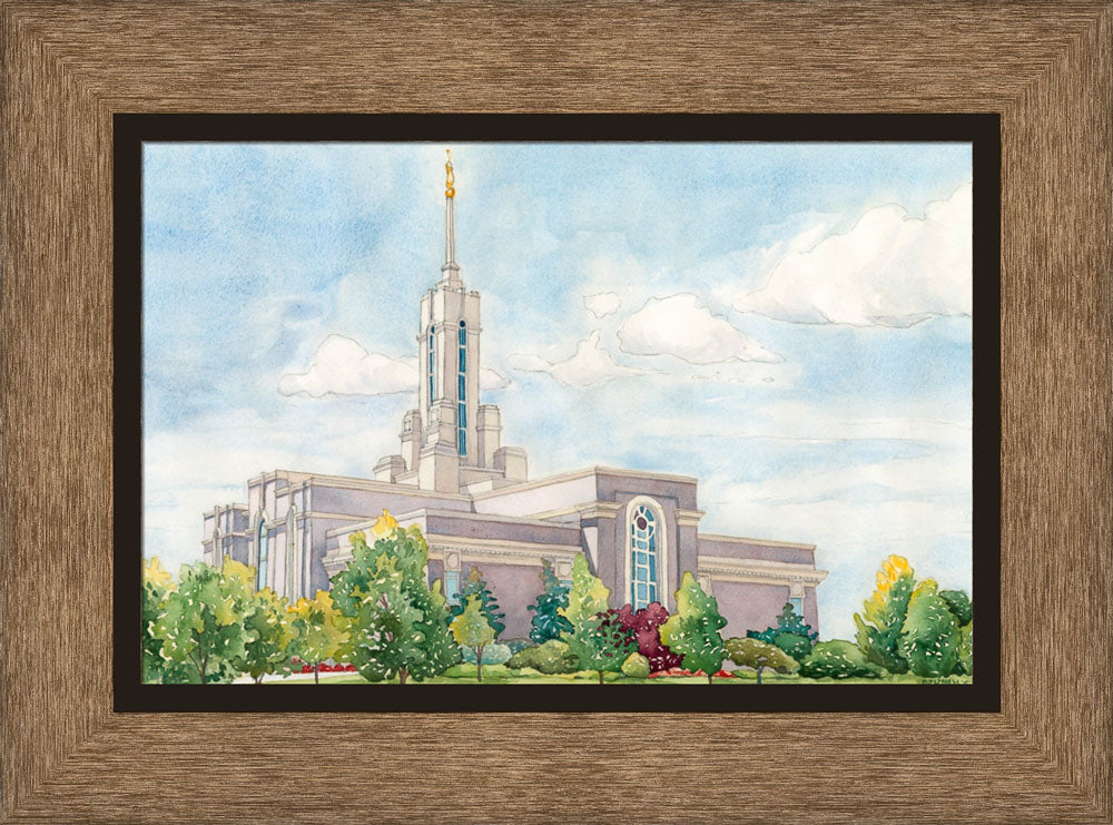 Mount Timpanogos Temple by Anne Bradham