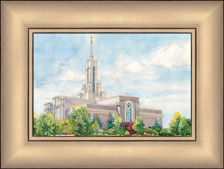 Mount Timpanogos Temple by Anne Bradham