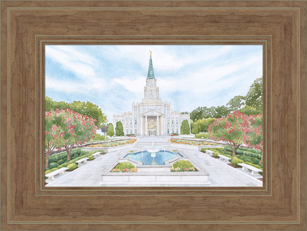 Houston Texas Temple by Anne Bradham