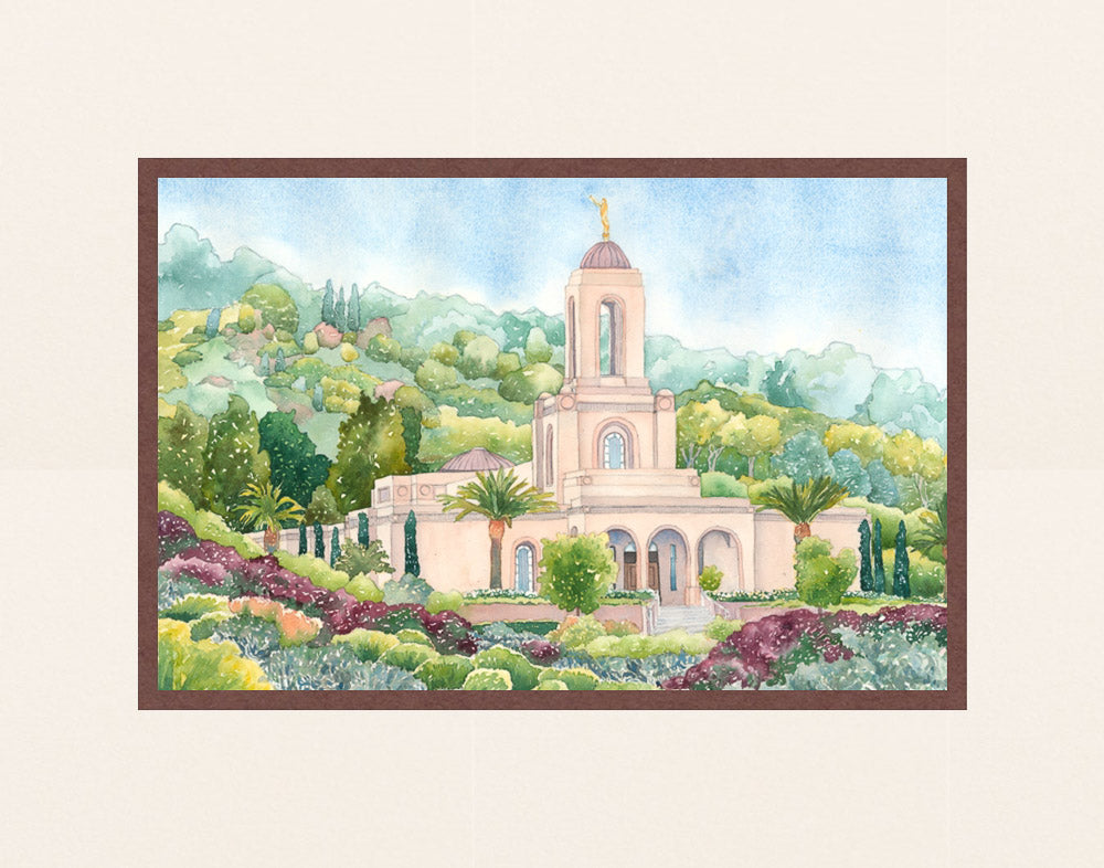 Newport Beach Temple by Anne Bradham