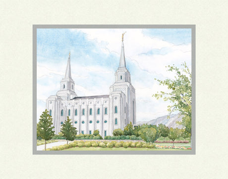 Brigham City Temple by Anne Bradham