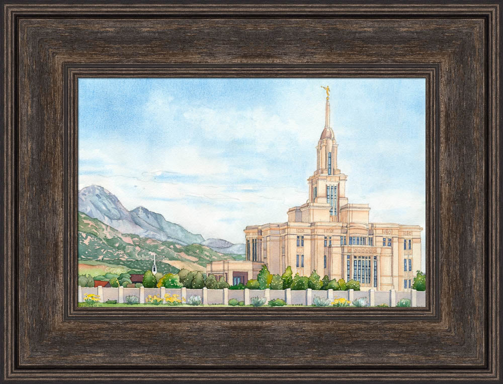 Payson Temple by Anne Bradham