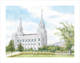 Brigham City Temple by Anne Bradham