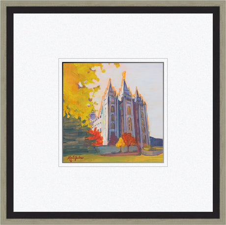 Salt Lake Temple - In Autumn by Abigale Palmer