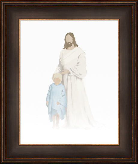 Christ With Boy Watercolor After Carl Bloch (8 variations) by Jay Bryant Ward