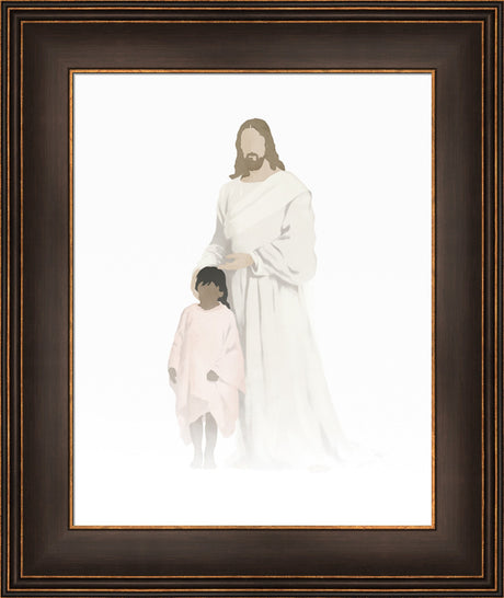 Christ with Girl Watercolor after Carl Bloch (8 Variations) by Jay Bryant Ward